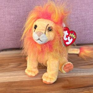 Ty Beanie Baby Bushy the Lion 2000 With Tag